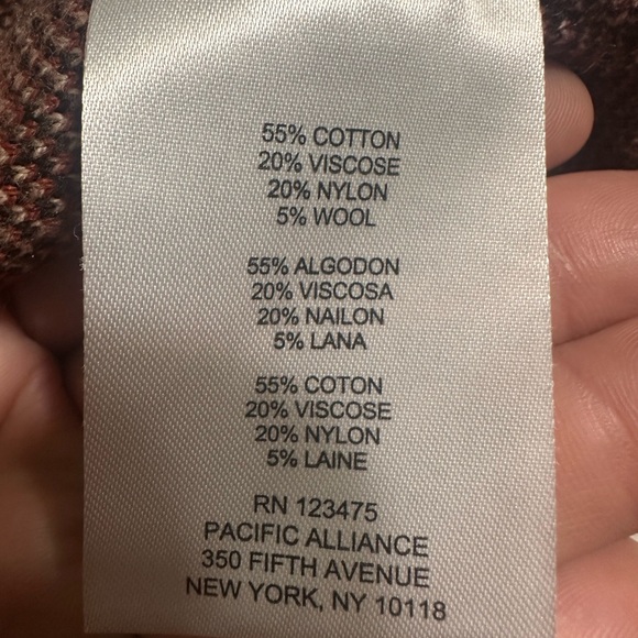 Jones New York Beige and Brown Plaid Cape - Picture 5 of 11